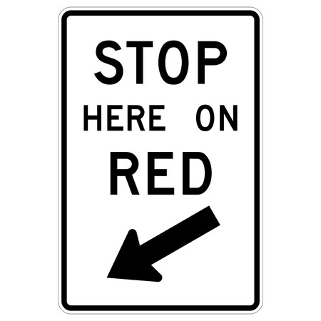 Sign Solutions Usa 36 in Height, 24 in Width, Aluminum, Vertical Rectangle DUS08HWT2436R10-6